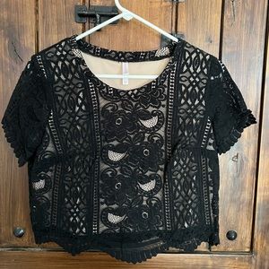 Lace crop top